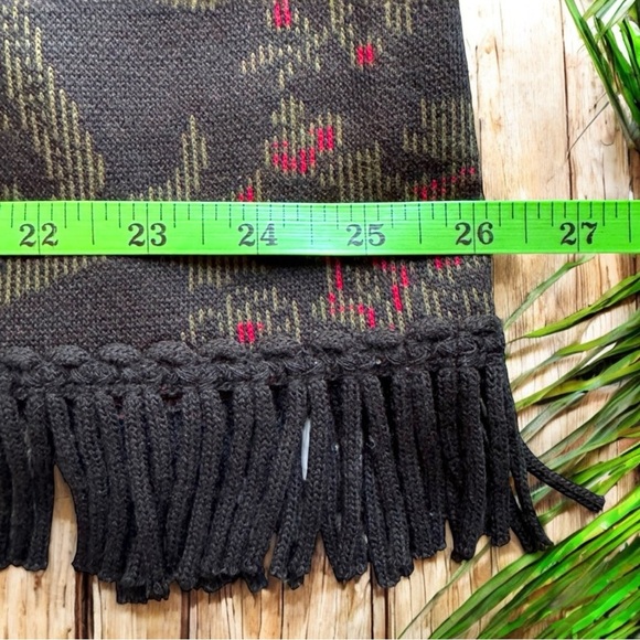 VINTAGE LENNIE New York LNY Vintage-Inspired Fringed Skirt - Dark Academia - Picture 8 of 10